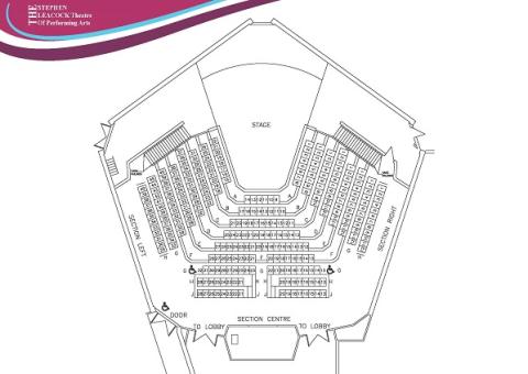 Stephen Leacock Theatre Seating Plan